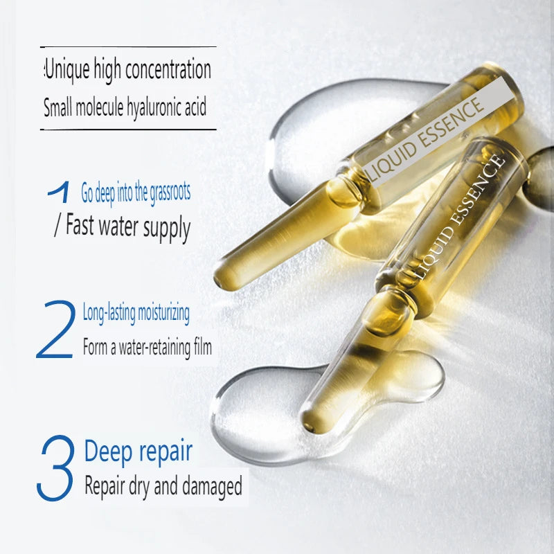 28 Bottles Skincare Revitalizer Hyaluronic Acid Ampoule Essence - Moisturizing & Pore Shrinking Facial Serum