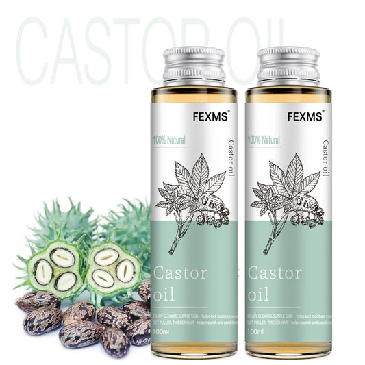 100% pure castor oil – boosts hair, eyelashes, and eyebrows, perfect as a carrier for essential oils and massage