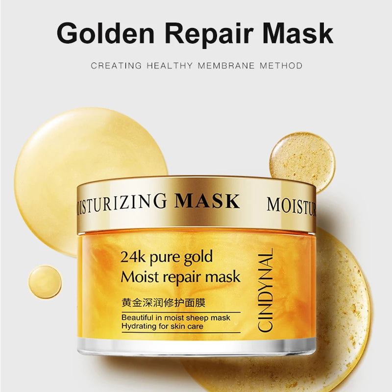 120g 24K Golden Face Cream – collagen moisturizer sleeping mask for firming, nourishing, and hydrating skin