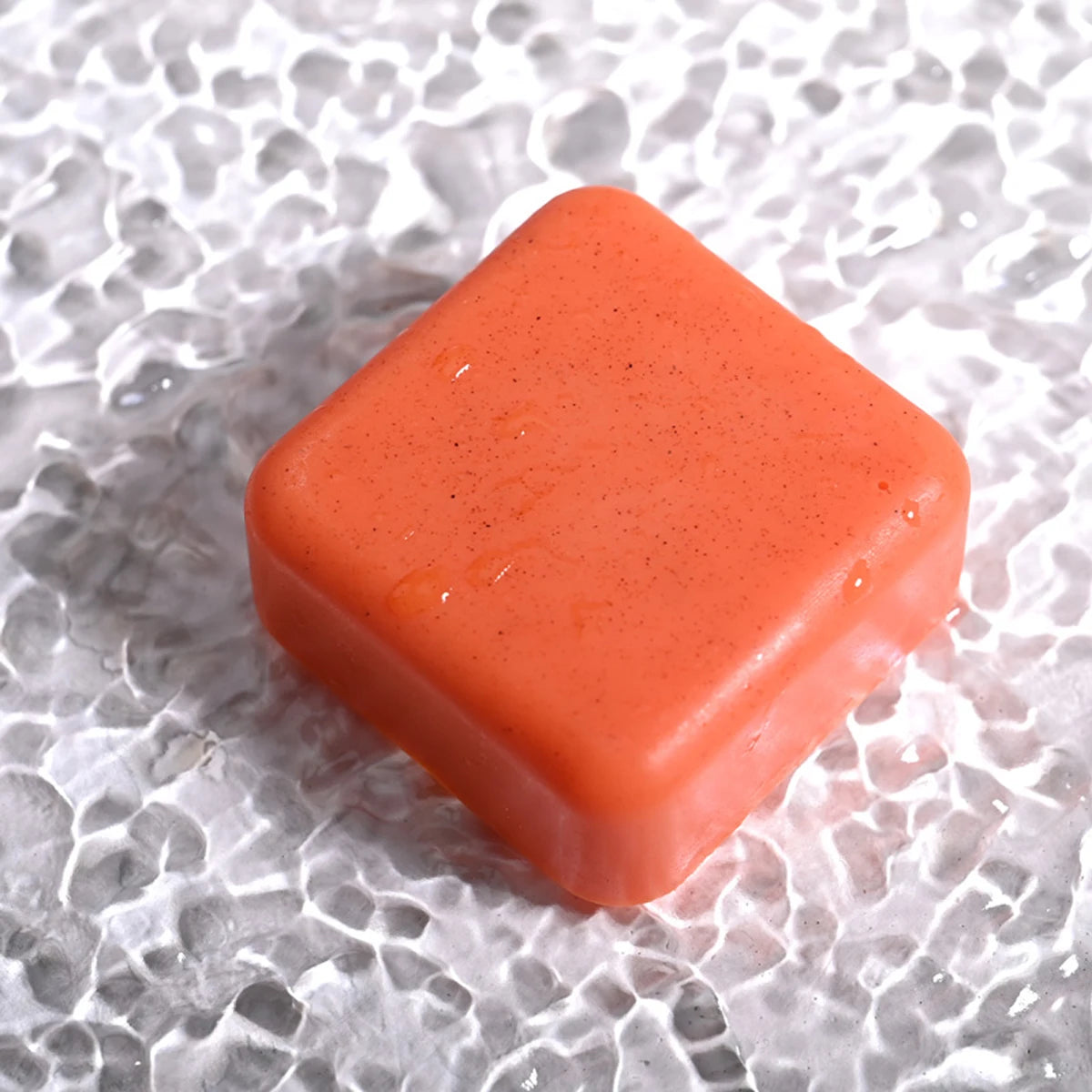 🍊 Kojic Acid Scrub Soap – Orange Fragrance Body & Face Wash with Papaya Extract for Skin Brightening & Exfoliation! 🌿