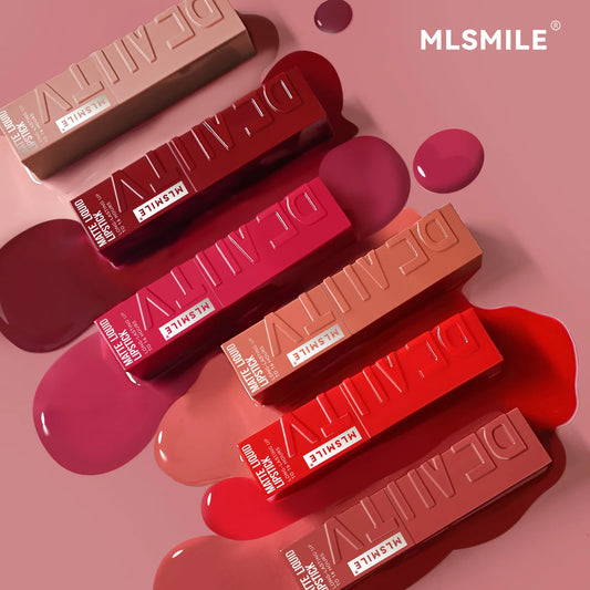 💋 6-Color Matte Lip Gloss – Waterproof, Long-Lasting & Moisturizing for Gorgeous Lips! ✨