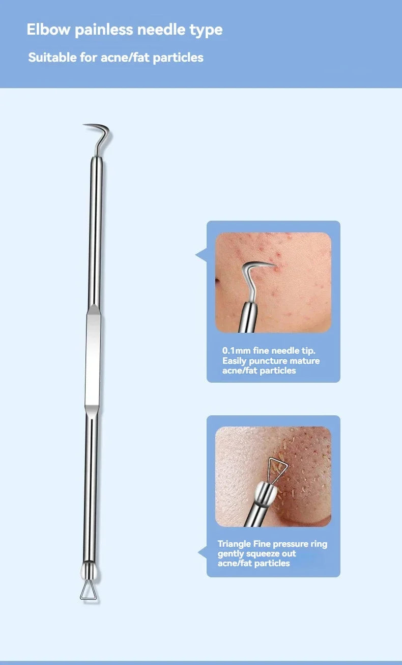 11Pcs Acne & Blackhead Removal Tool Set – Precision Ingrown Hair & Pore Cleaner