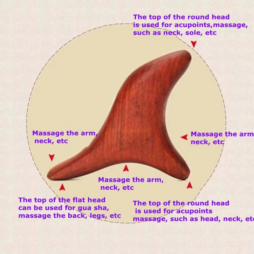 Ultimate Therapy Wood Gua Sha Tool: Multi-Use Trigger Point Massage for Neck, Back, and Body