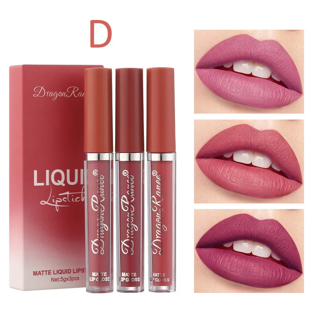 Korean Matte Lipstick Set – Long-Lasting Beauty