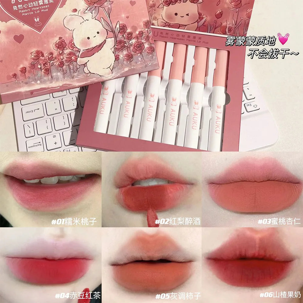 Korean Matte Lipstick Set – Long-Lasting Beauty