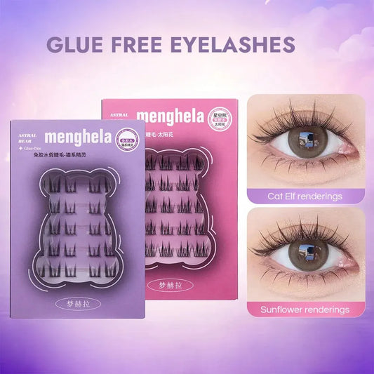 ✨ Fairy Glue-Free False Eyelashes – Easy Application, No Mess, Perfect for Novices! 🌟