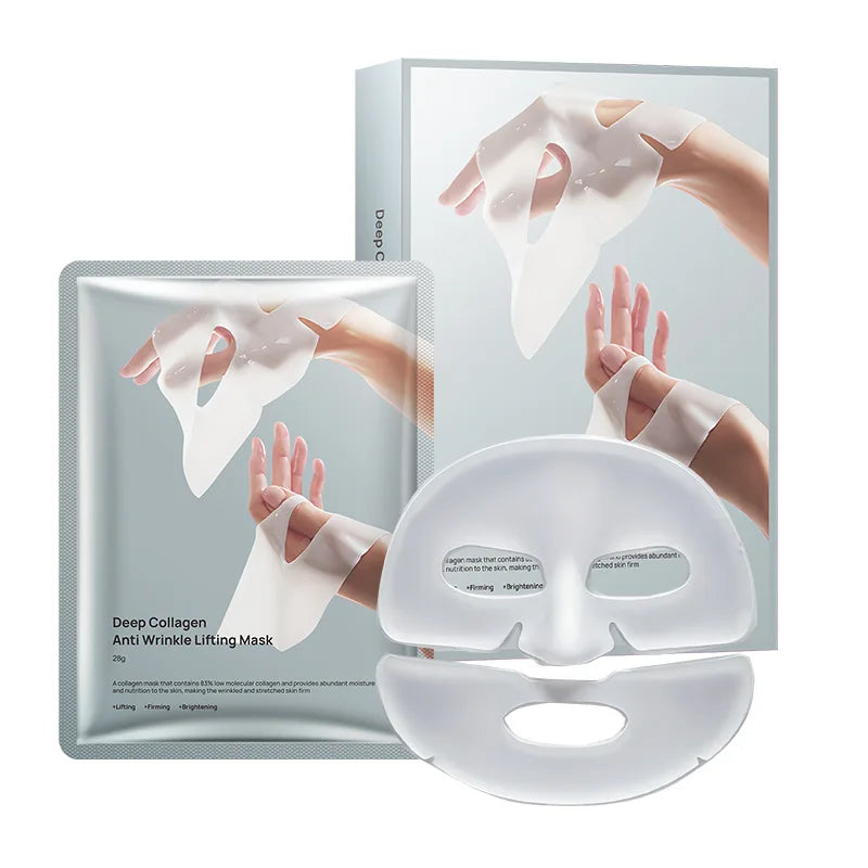 💖 Deep Collagen Anti-Wrinkle Lifting Mask – Overnight Collagen Face Mask for Firming & Moisturizing (5-Pack) ✨