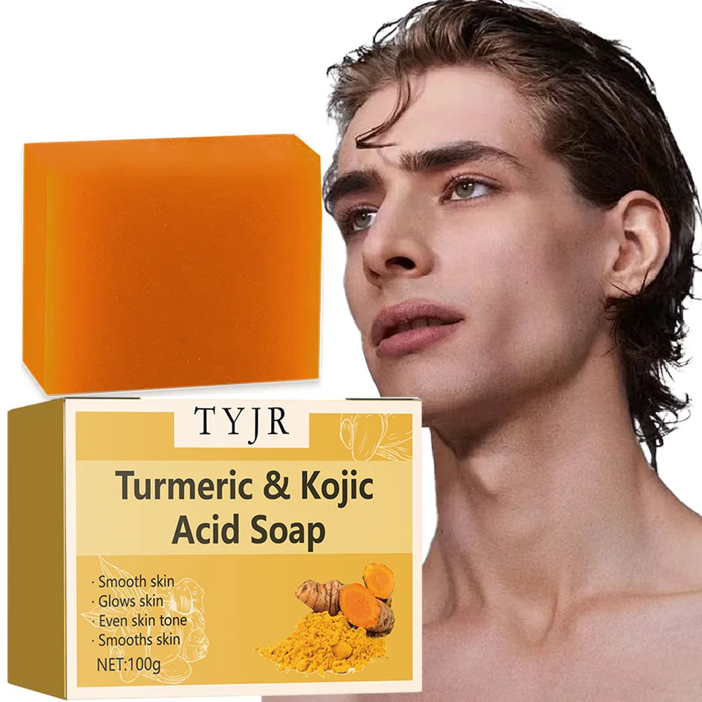 Ginger and turmeric soap – anti-acne, whitening, and brightening face cleanser for acne removal and dark spot fading