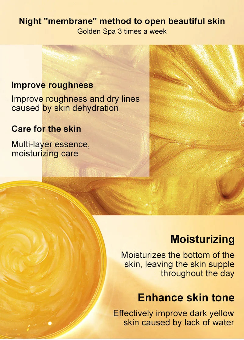 🌟 120g 24K Golden Face Cream – Collagen Moisturizer Sleeping Mask for Firming, Nourishing & Hydrating Skin ✨