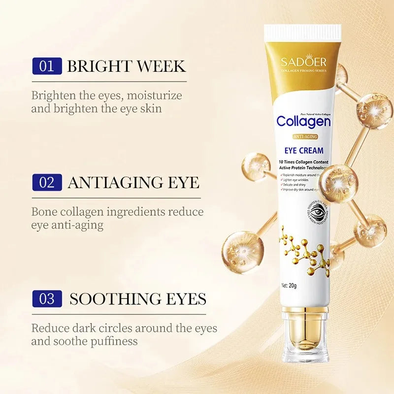 Collagen & Retinol Eye Cream – Firm, Brighten, and Revitalize Your Eyes!