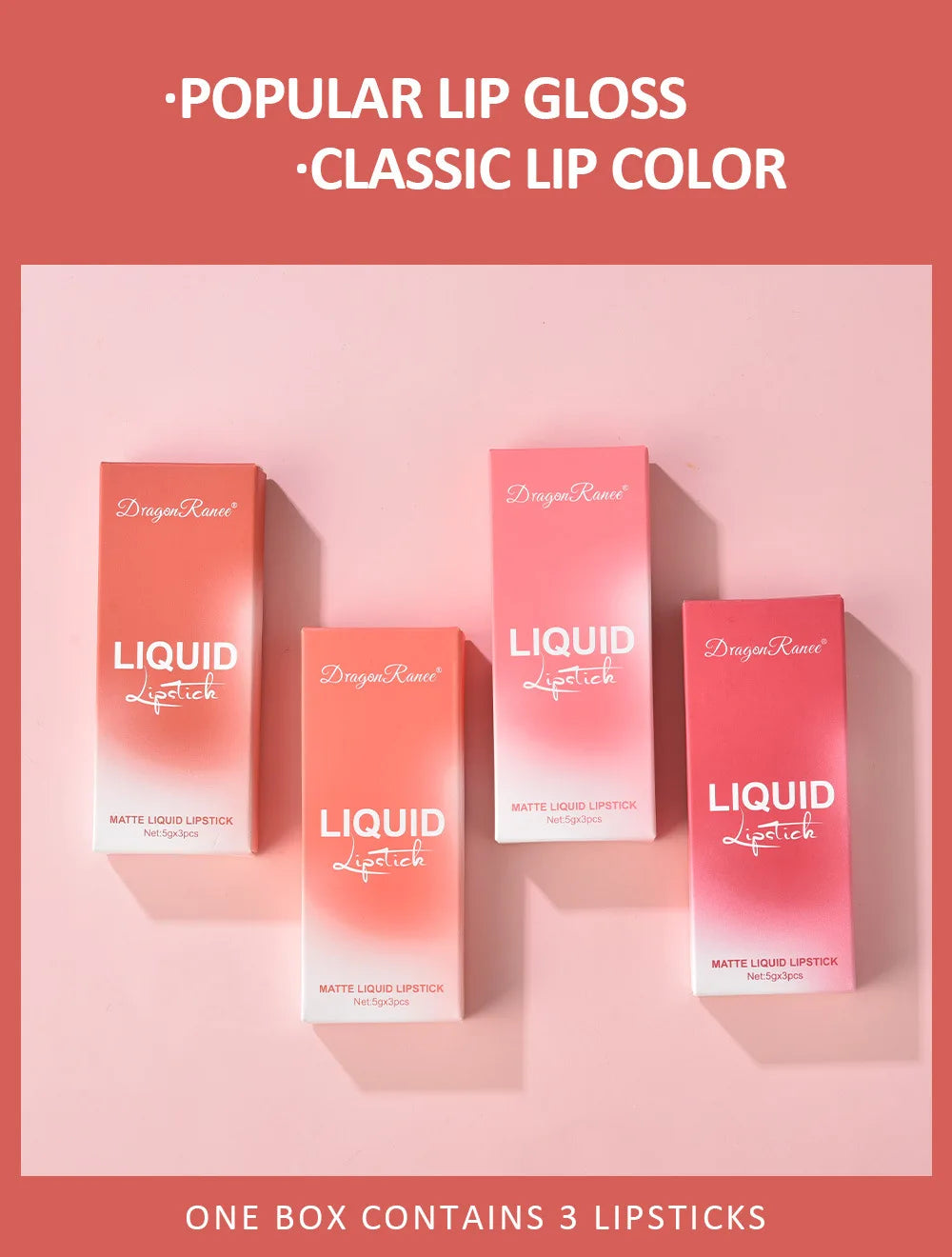 Korean Matte Lipstick Set – Long-Lasting Beauty