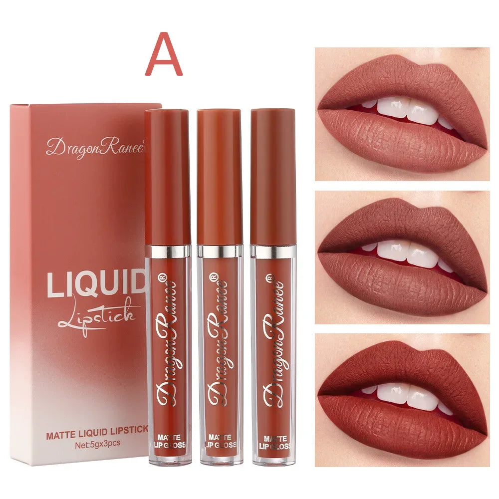 Korean Matte Lipstick Set – Long-Lasting Beauty