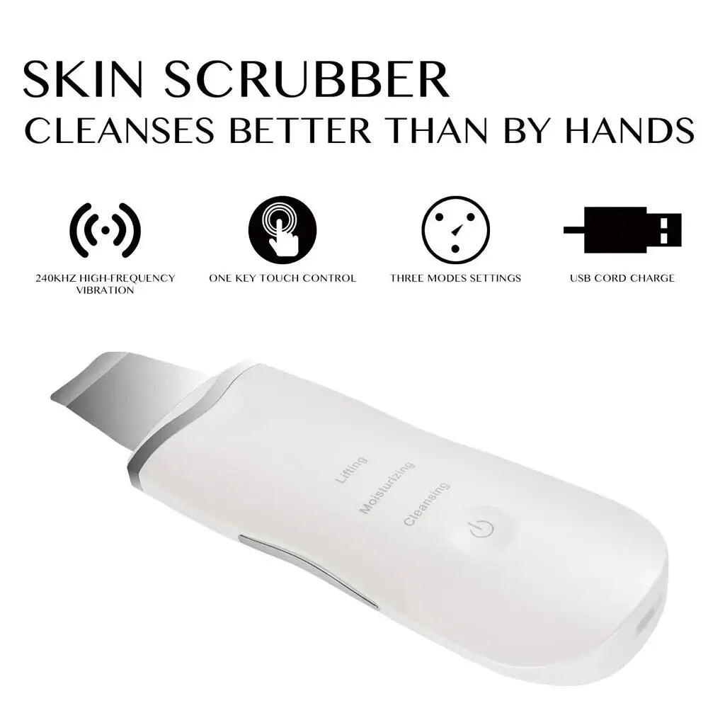 Vibrating Skin Scrubber: Deep Clean, Blackhead Removal & Anti-Wrinkle Facial Tool