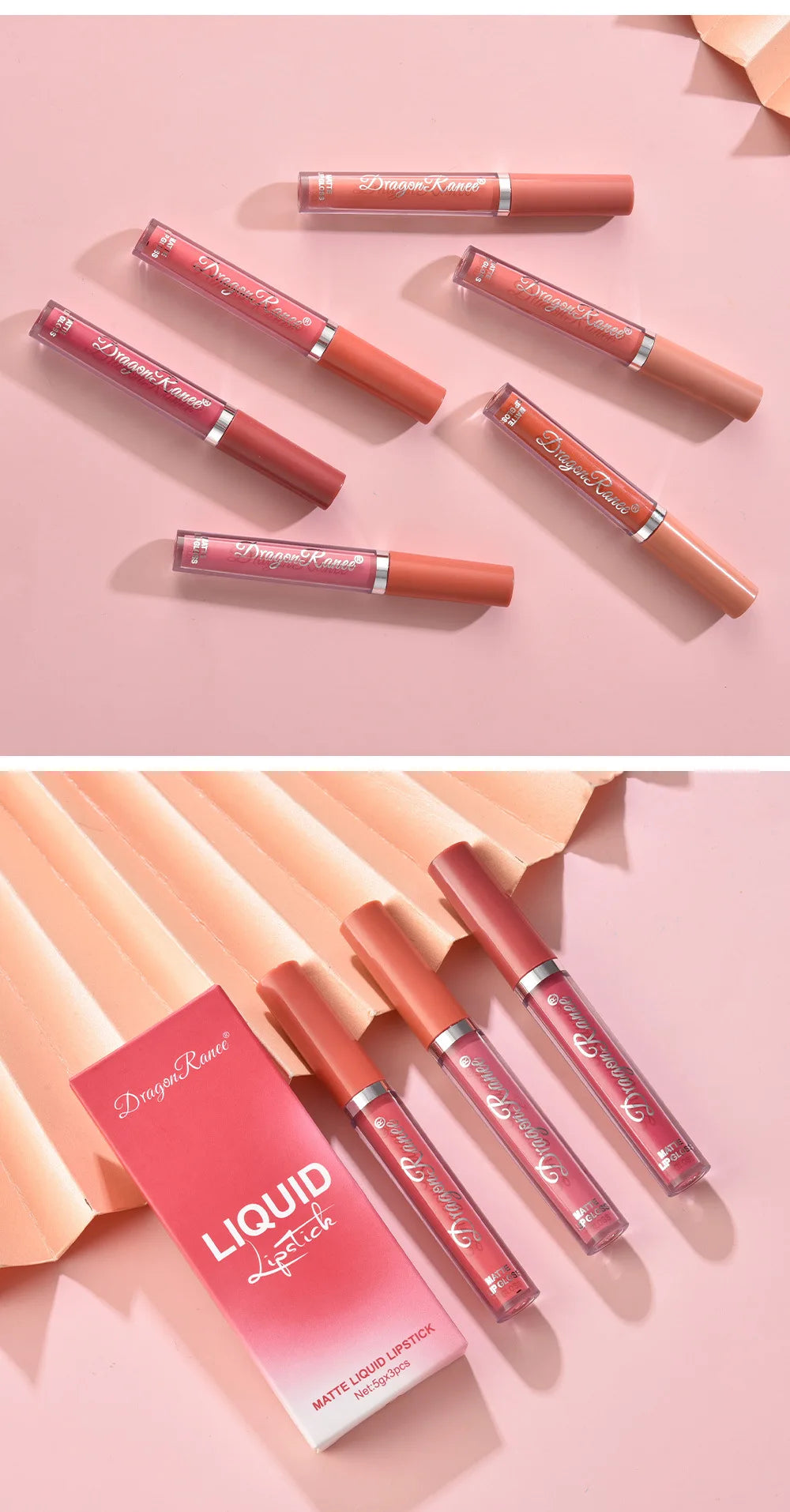 Korean Matte Lipstick Set – Long-Lasting Beauty