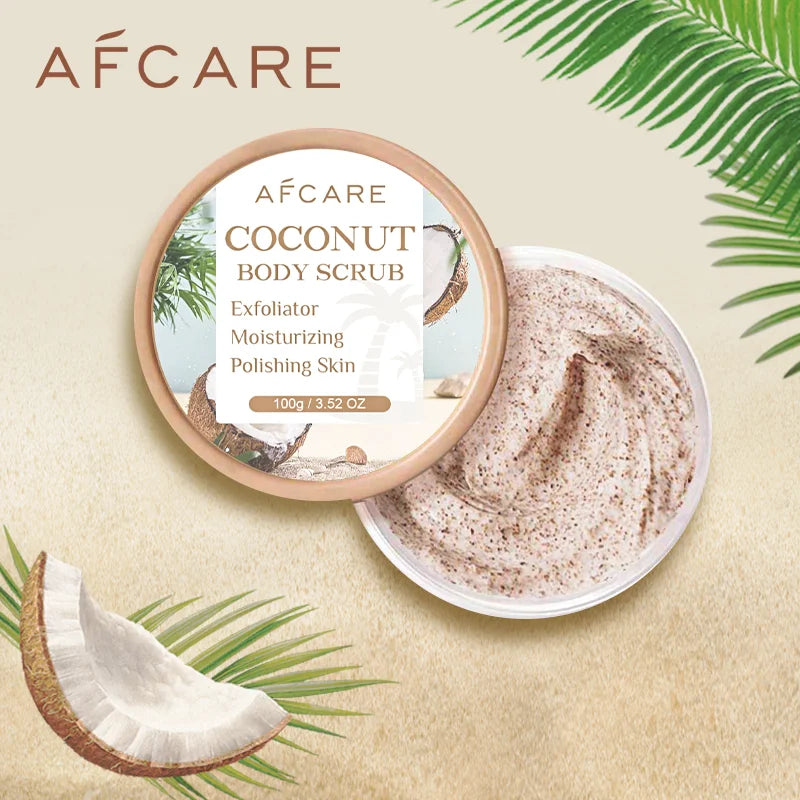 Coconut Scrub Exfoliating Body Scrub – collagen body scrub for skin whitening, exfoliating, and dead skin removal