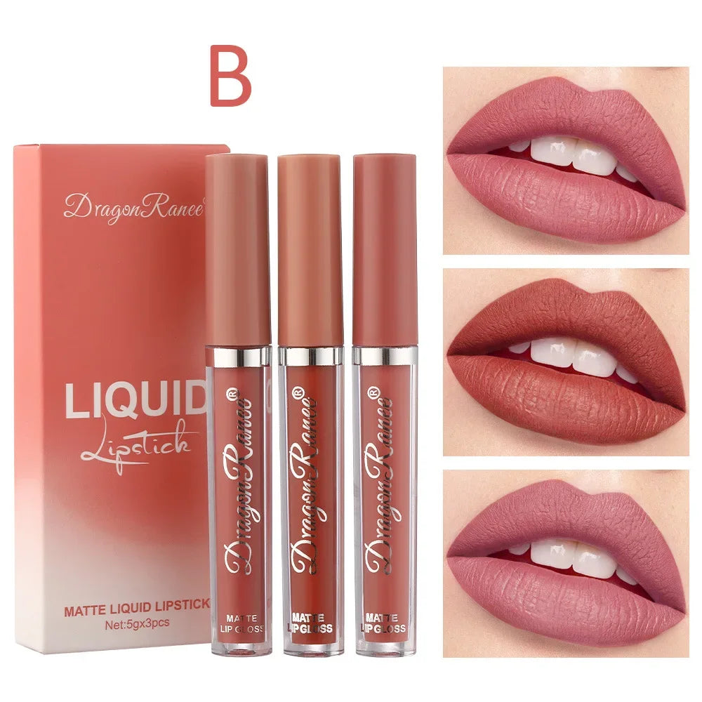 Korean Matte Lipstick Set – Long-Lasting Beauty