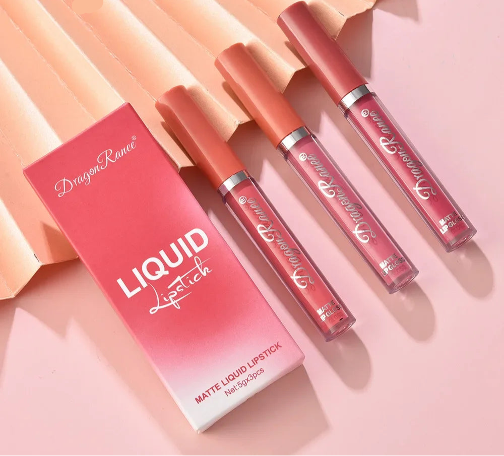 Korean Matte Lipstick Set – Long-Lasting Beauty