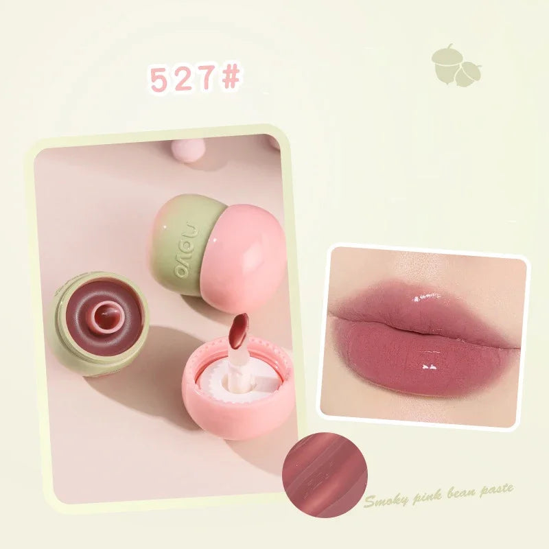 🍄 Cute Chubby Mushroom Lip Gloss | Red Lip Tint & Matte Liquid Lipstick 🍄