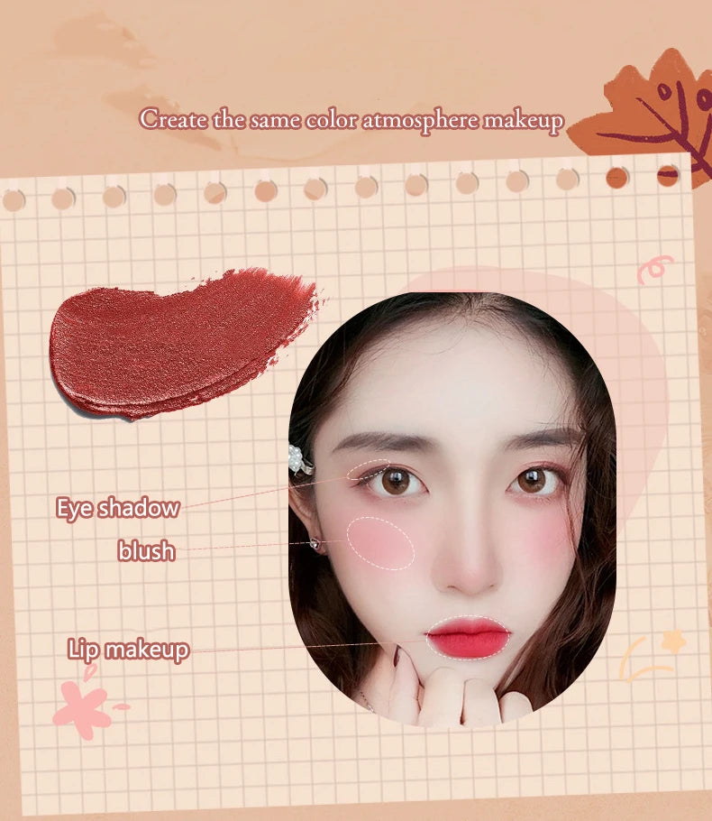 🍄 Cute Chubby Mushroom Lip Gloss | Red Lip Tint & Matte Liquid Lipstick 🍄