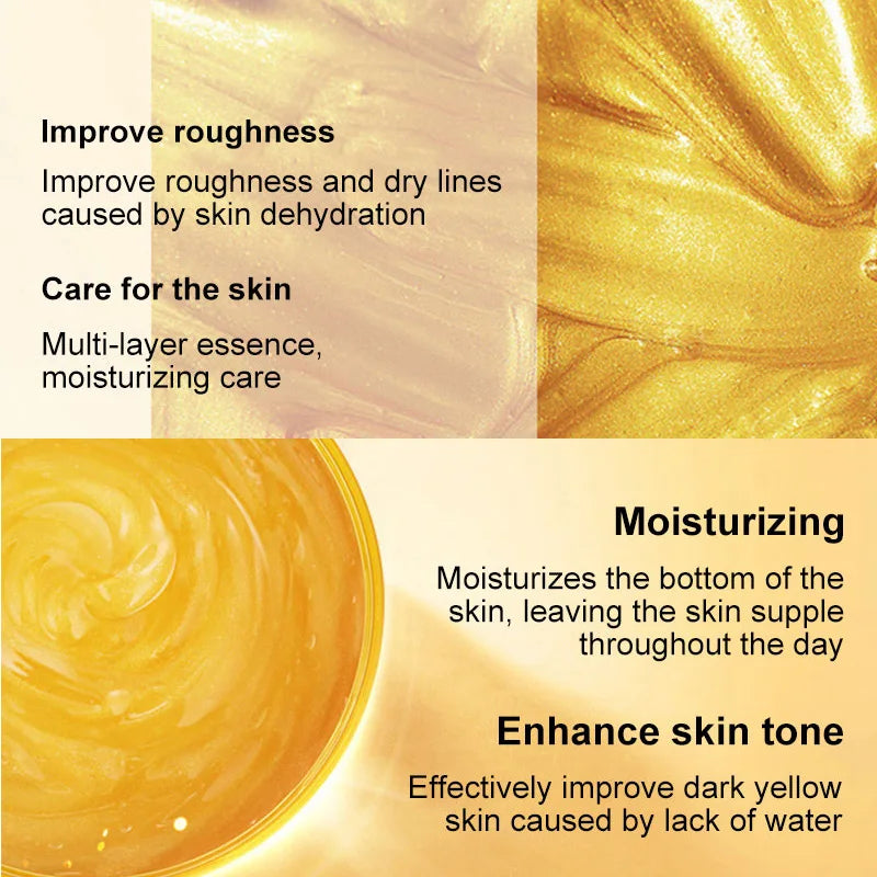 🌟 120g 24K Golden Face Cream – Collagen Moisturizer Sleeping Mask for Firming, Nourishing & Hydrating Skin ✨