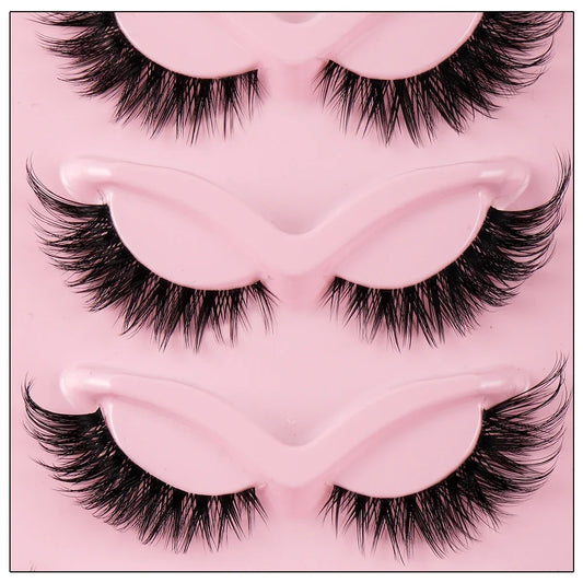 Cat Eye Magic: 5 Pairs Faux Mink Winged Lashes