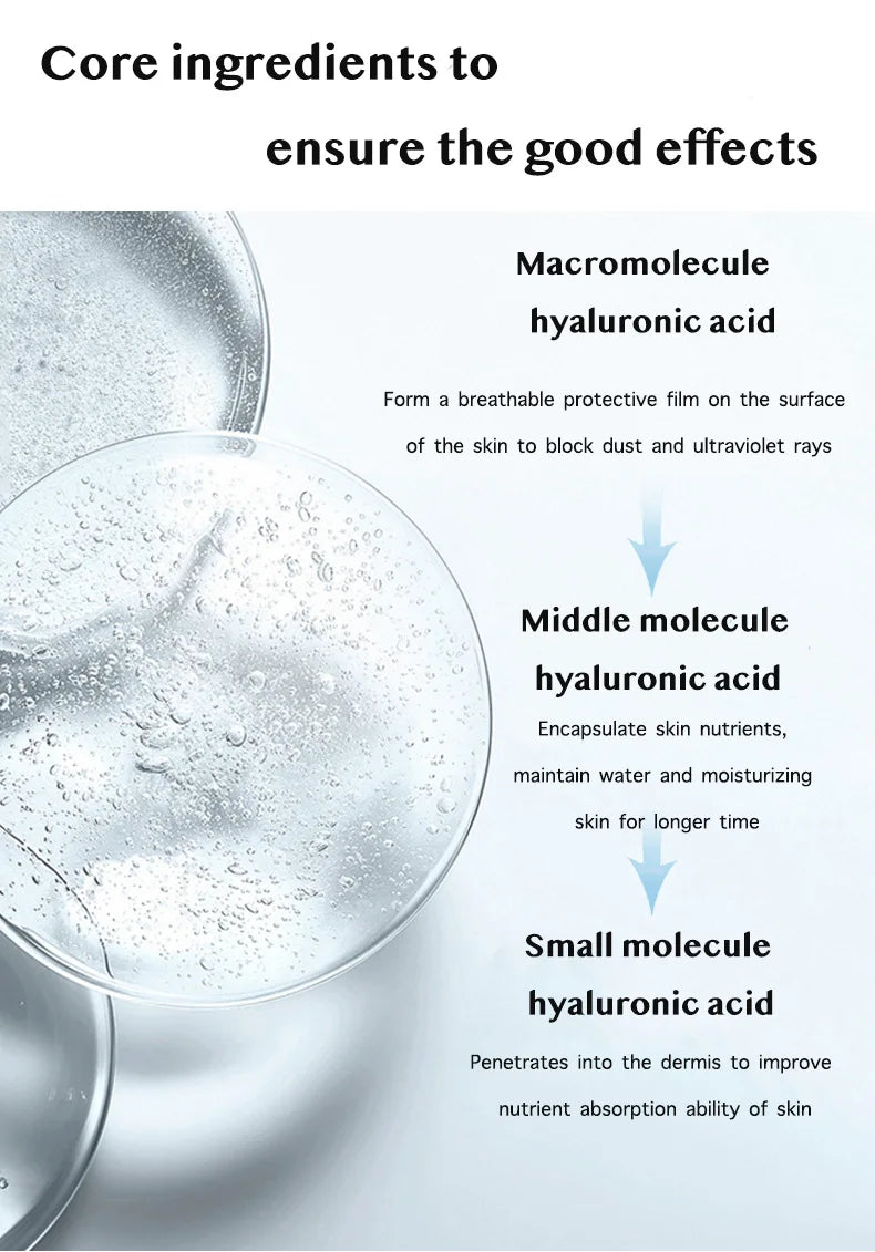 28 Bottles Skincare Revitalizer Hyaluronic Acid Ampoule Essence - Moisturizing & Pore Shrinking Facial Serum