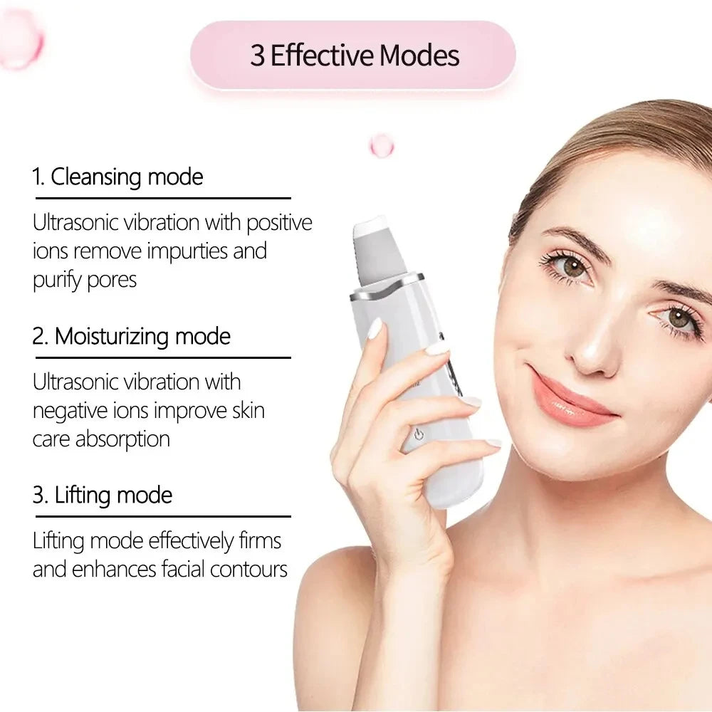 Vibrating Skin Scrubber: Deep Clean, Blackhead Removal & Anti-Wrinkle Facial Tool