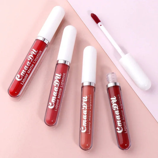 💋 Sexy Long Lasting Velvet Matte Lip Gloss Liquid Lipstick – Waterproof, Nonstick Cup, Red Lipstick for Women’s Beauty 💖